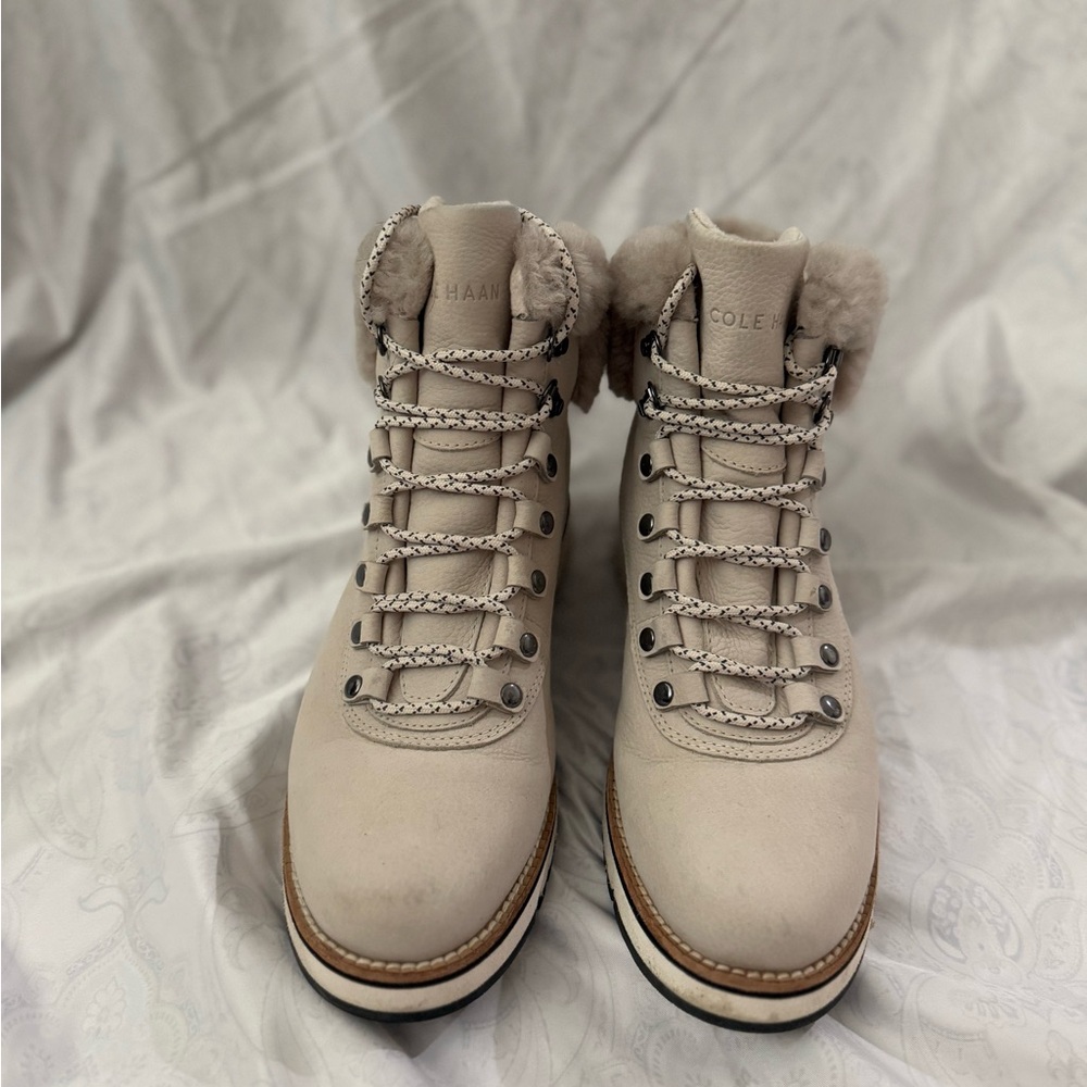 Cole Haan Women's Beige Winter Boots